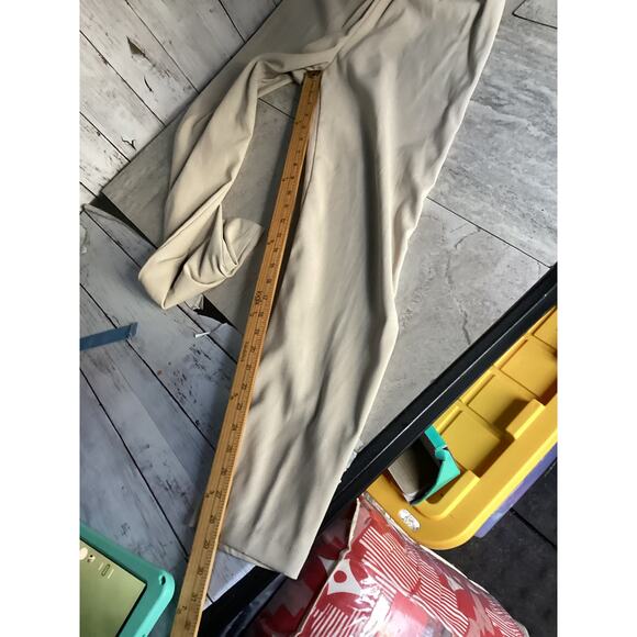 Wide Leg Drawstring Pants Size 8 Beige Beachy Summer Vacation Resort wear - Picture 4 of 5